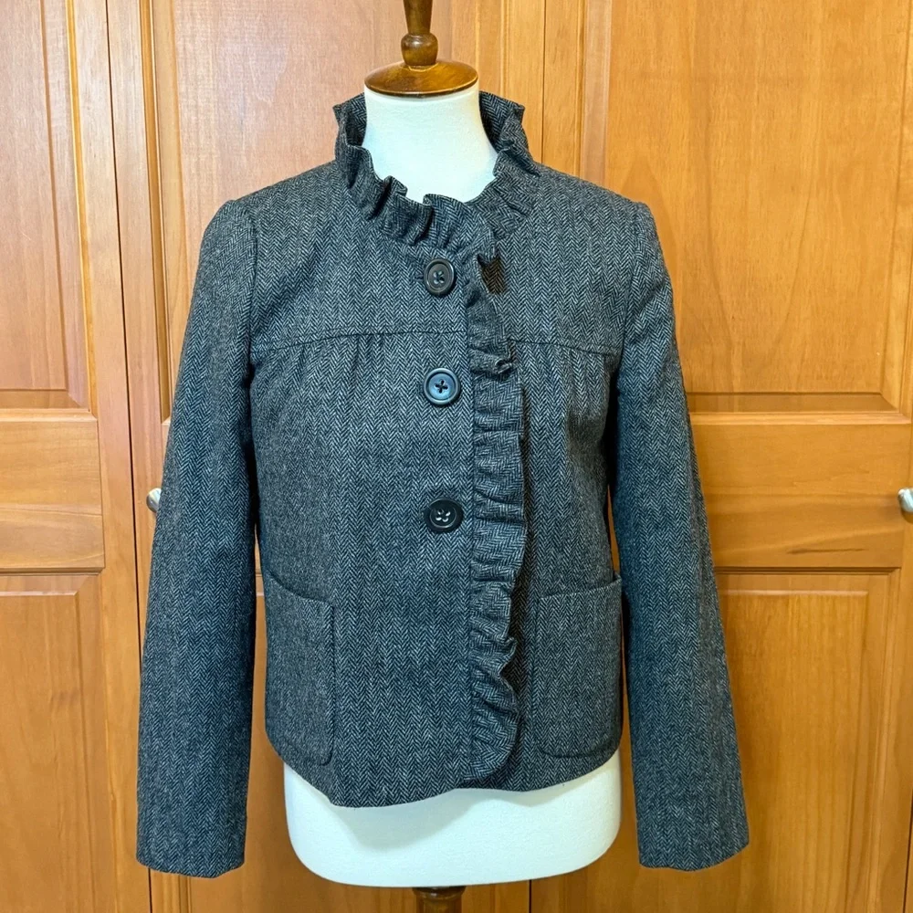 J. Crew Charcoal Fiona Jacket